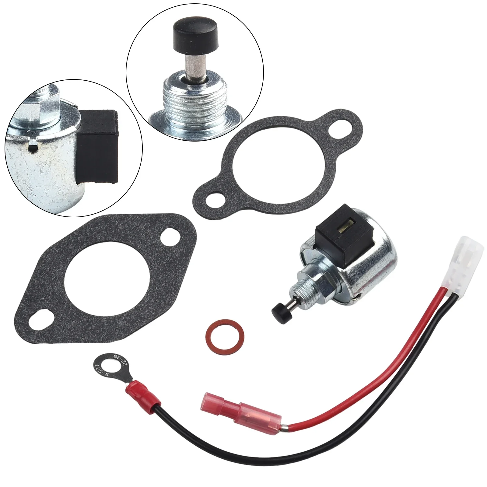 Fuel Cut Solenoid Valve High Quality Replacement For Kohler For Kohler 12-757-09 12-757-33S 1275733 Convenient