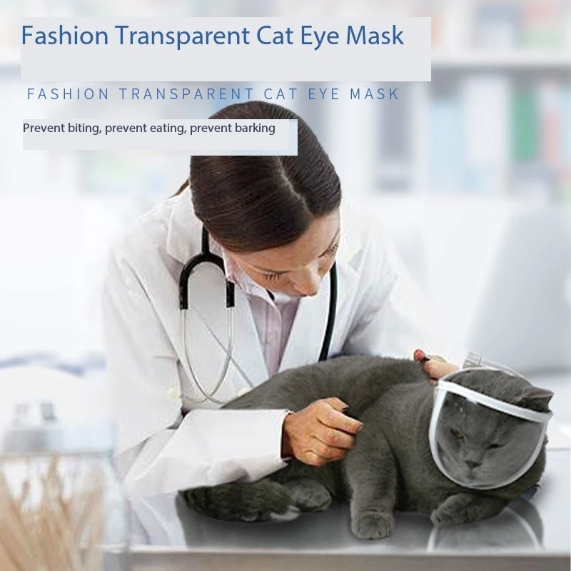Breathable Transparent Cat Muzzle Pets Bathing Grooming Tools Anti Bite Puppy Kitten Muzzles Mask