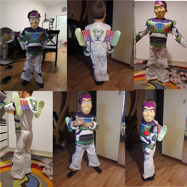 Disguise Buzz Lightyear Deluxe Child Costume Cowboy Woody Costume Halloween, Birthday Parties Kid Gifts - Image 6
