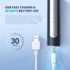 Sejoy JS10-1 Electric Sonic Toothbrush with 10 pcs Replacement Heads Rechargeable Waterproof Electronic Tooth Brushes 5