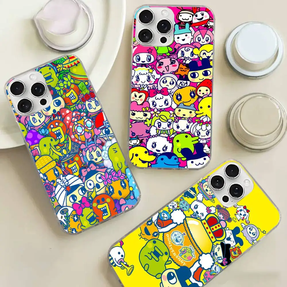 Kawaii Tamagotchi Mametchi Satin Glossy Colorful Phone Case