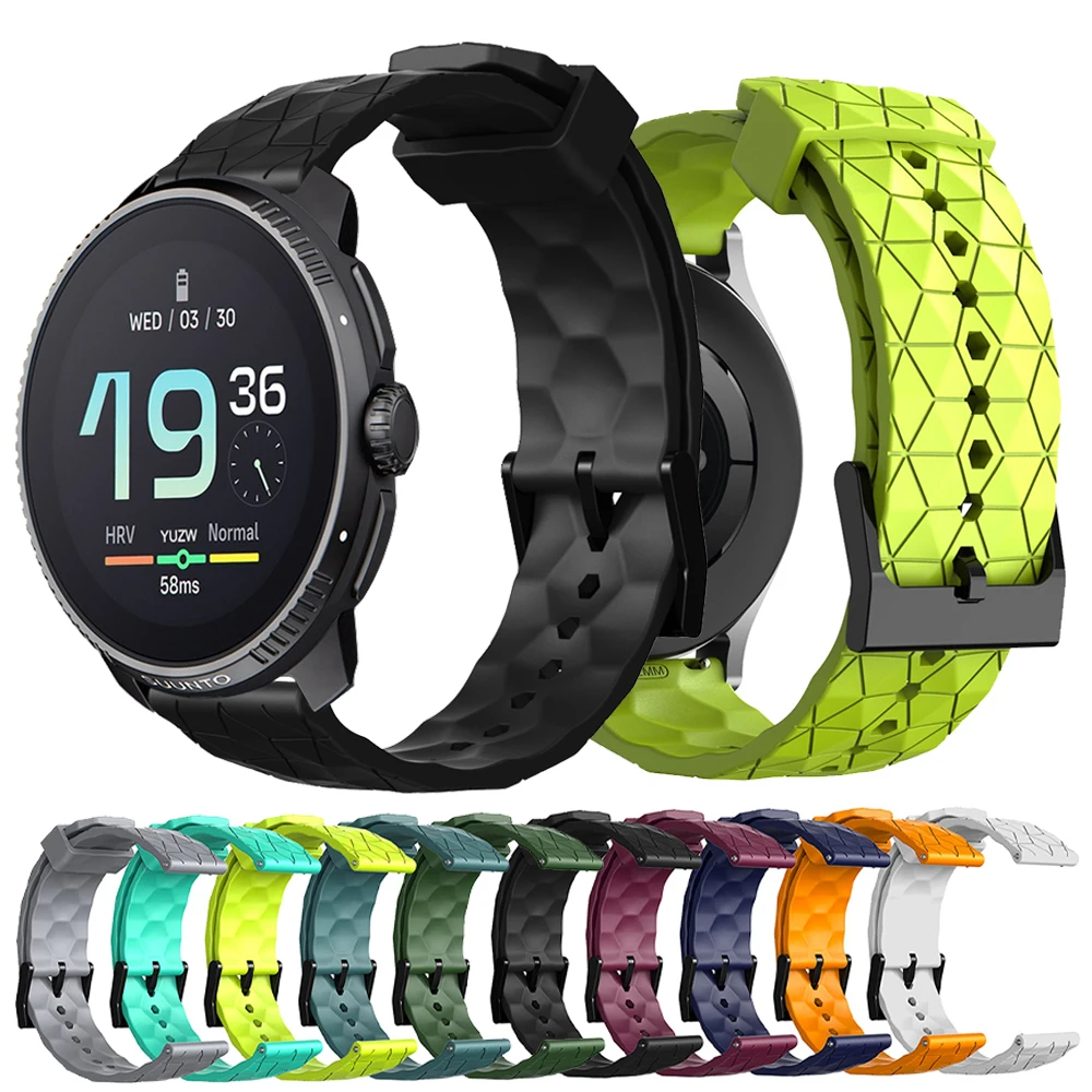 20Mm 22Mm Smart Watch Band Per Suunto 9 Peak Dlc/5 Peak/Suunto3 Silicone Football Sports Strap Bracciale Per Suunto Race/Vertical