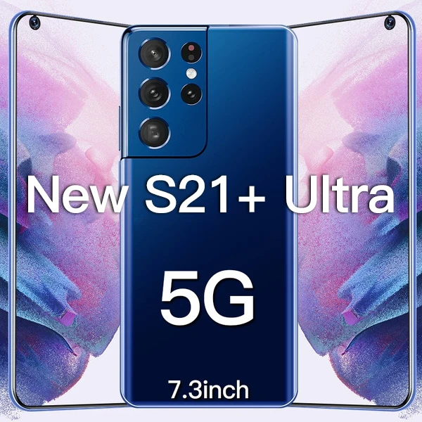 2022 S21+ Ultra Global Version 7.3 Inch Smartphone 16GB 512GB 6800mAh 48MP 5G Network Unlock Mobile Phones Celulares Telefone |
