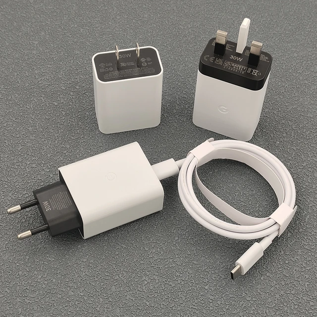 Original 30W PD Fast Charger EU/US/UK Plug Power Adapter USB-C For Google Pixel  8 6 7 Pro 3 4A 5A 6A XL XXL Phone Quick Charger - AliExpress