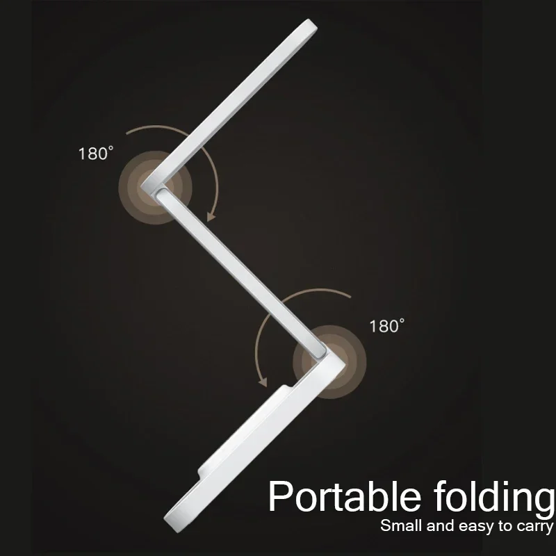 Eye Protection LED Folding Desk Lamp 3-Level Dimming Lighting Table Lamps Reading Bedside Living Bedroom Charging Night Light 4
