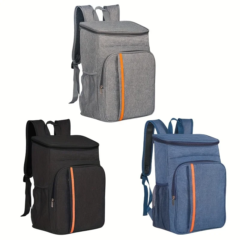Backpack with large capacity insulation layer, suitable for outdoor camping and picnicking