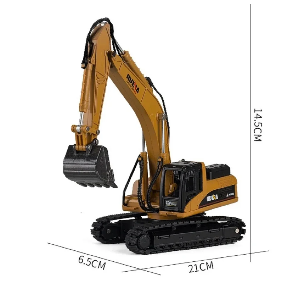 Diecast Construction Vehicle Toy Set: Excavator, Dump Truck, Crawler Tractor & More