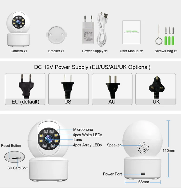 User Manual Pdf Manual Camara Ycc365 Plus Smar HD 3MP Cloud Wireless IP  Camera Intelligent Auto Tracking Of