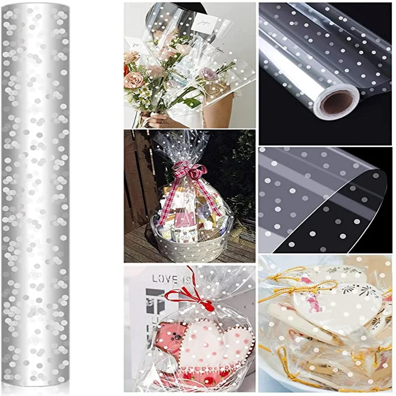 Oasis Clear Cellophane Florist Film Roll - Acetate Gift Wrap For Bouquets, Crafts (5m-100m) 7 thumbnail image