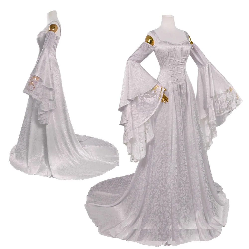 

Cosplay Medieval Palace Princess Dress Adults Vintage evening gown for Women Lace Long Sexy Party Halloween Costume 3XL