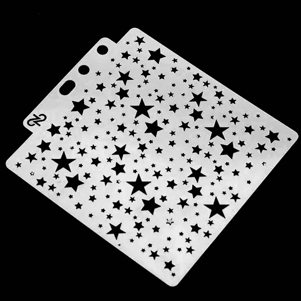 Star Theme Hollow Lace Ruler Embossing Template DIY Photo Album Draw Tool