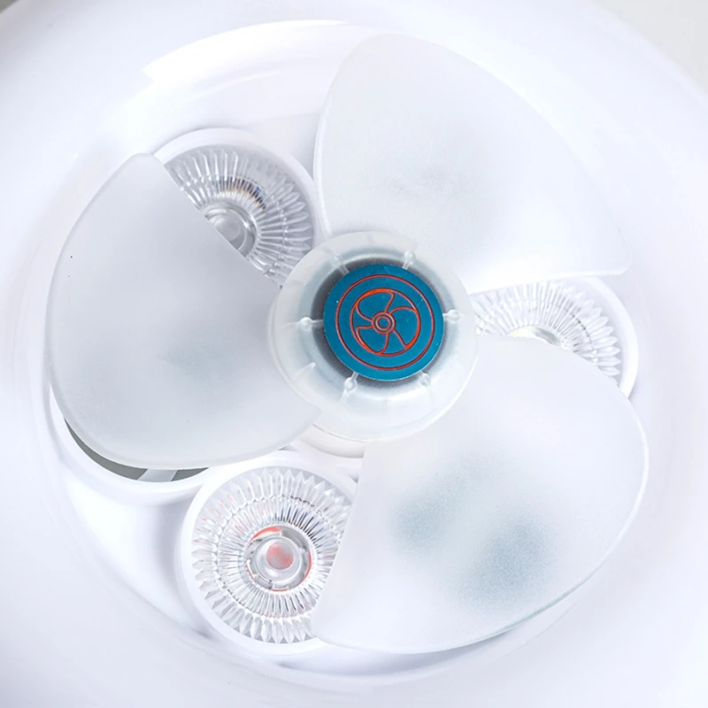 LED 천장 조명 팬 침실 램프 조명 장식 램프 통풍 무음