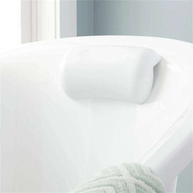 Almohada de baño ergonómica Bañera Almohada de spa, antideslizante 6  ventosas grandes para un soporte perfecto para la cabeza, el cuello, la  espalda y los hombros