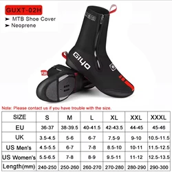 GIYO Waterproof Winter Cycling Shoe Covers - EU 41-43  L (Warm 02H Pair)