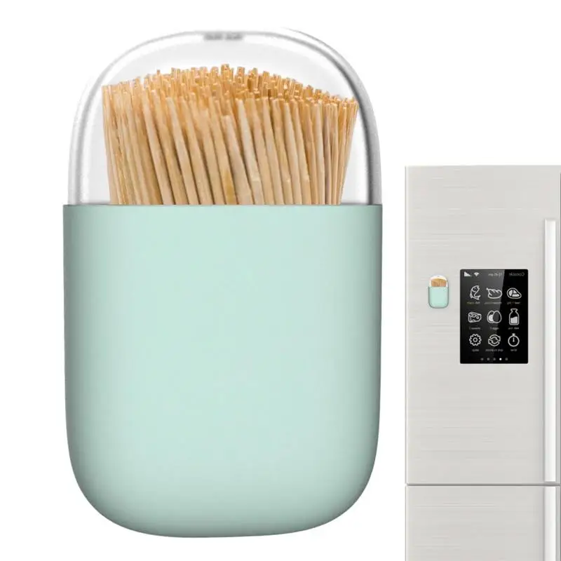 

Toothpick Holder Fridge Magnet Toothpick Transparent Toothpick Dispenser Organizer Unique Home Design Decoration Unusual Gift
