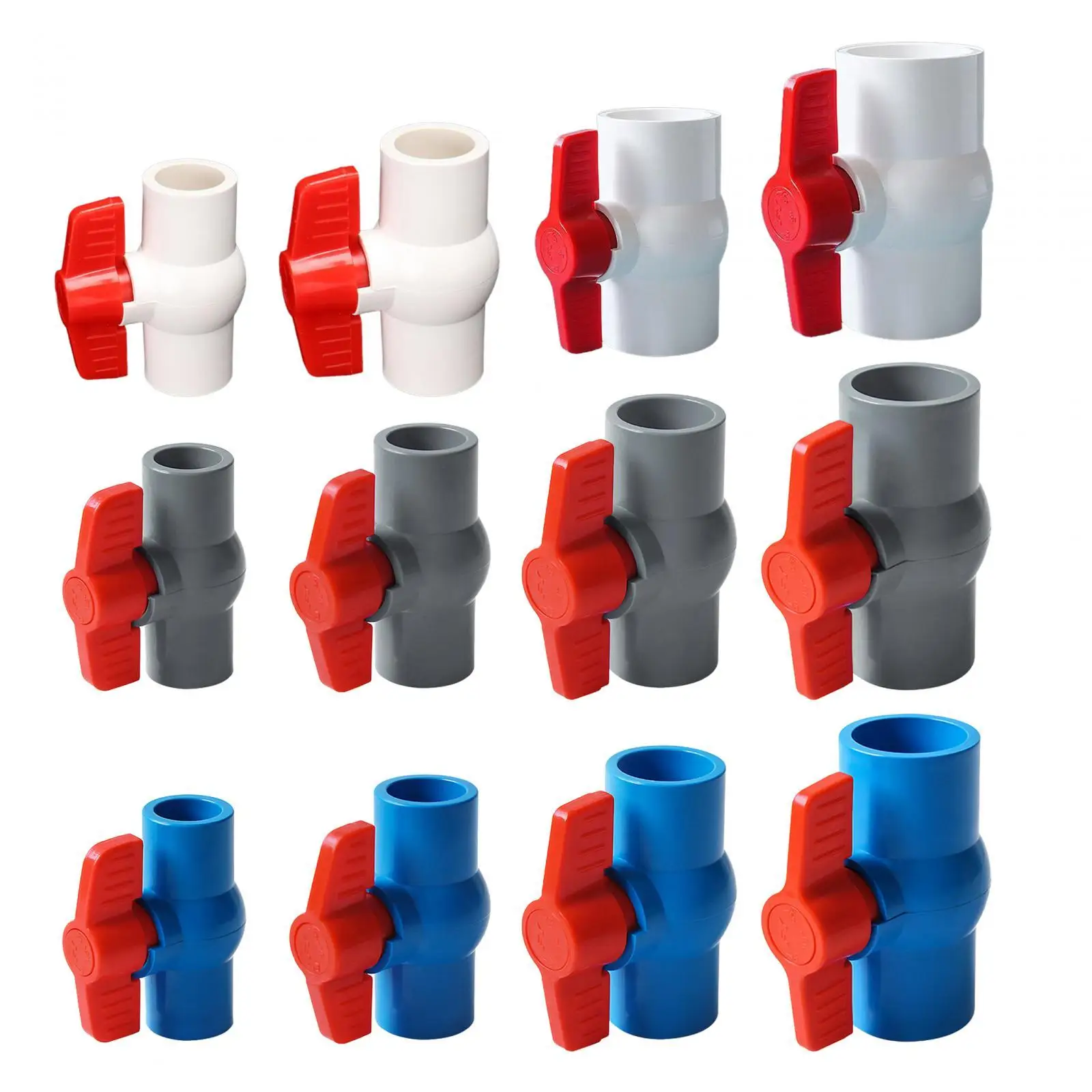 

PVC Ball Valve Straight for Aquaculture Sewage Pipes Cold Water Supply Lines