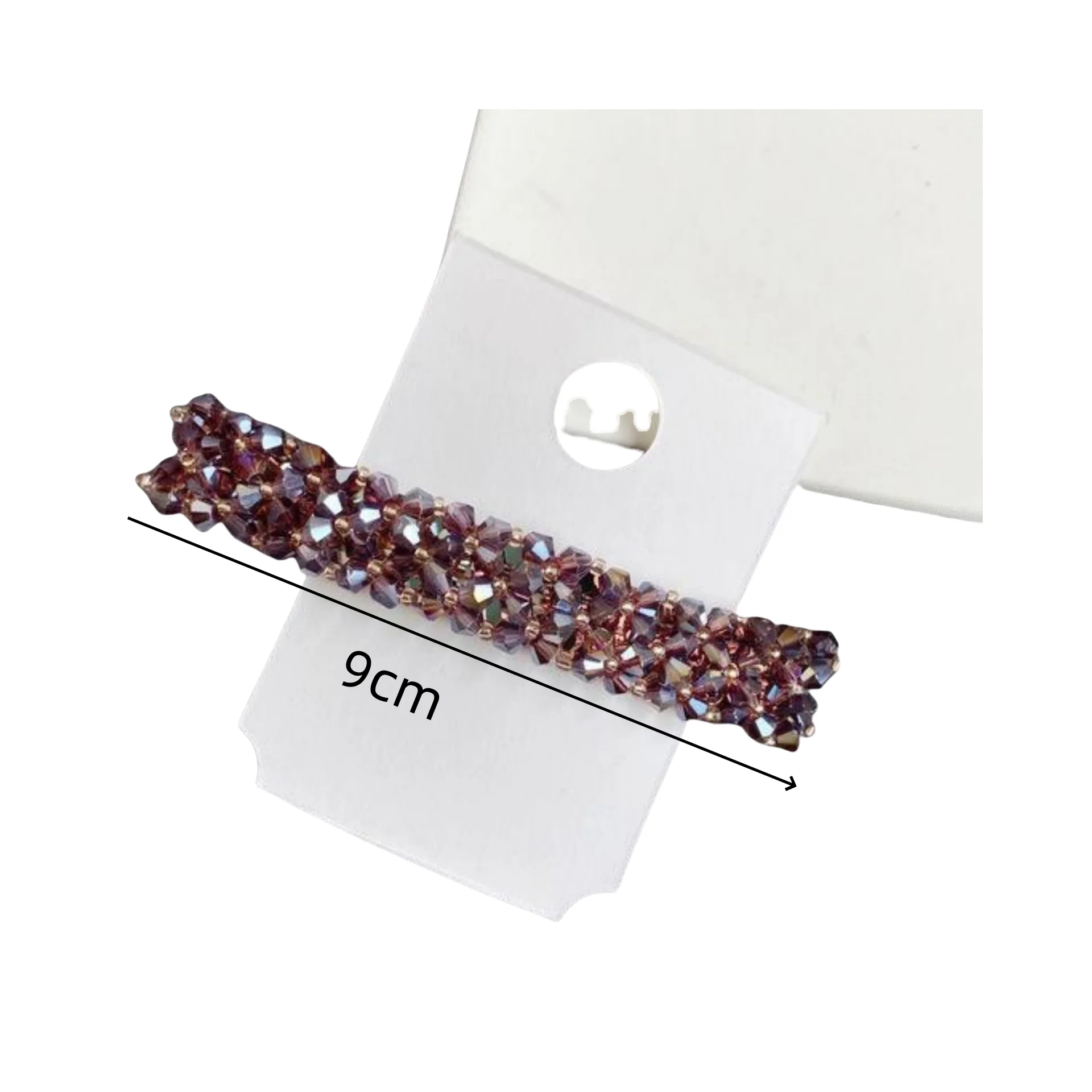 1PC Colorful Rhinestone Hair Clips: Sparkling Crystal Barrettes for Women, Trendy Hair Accessories to Elevate Any Look