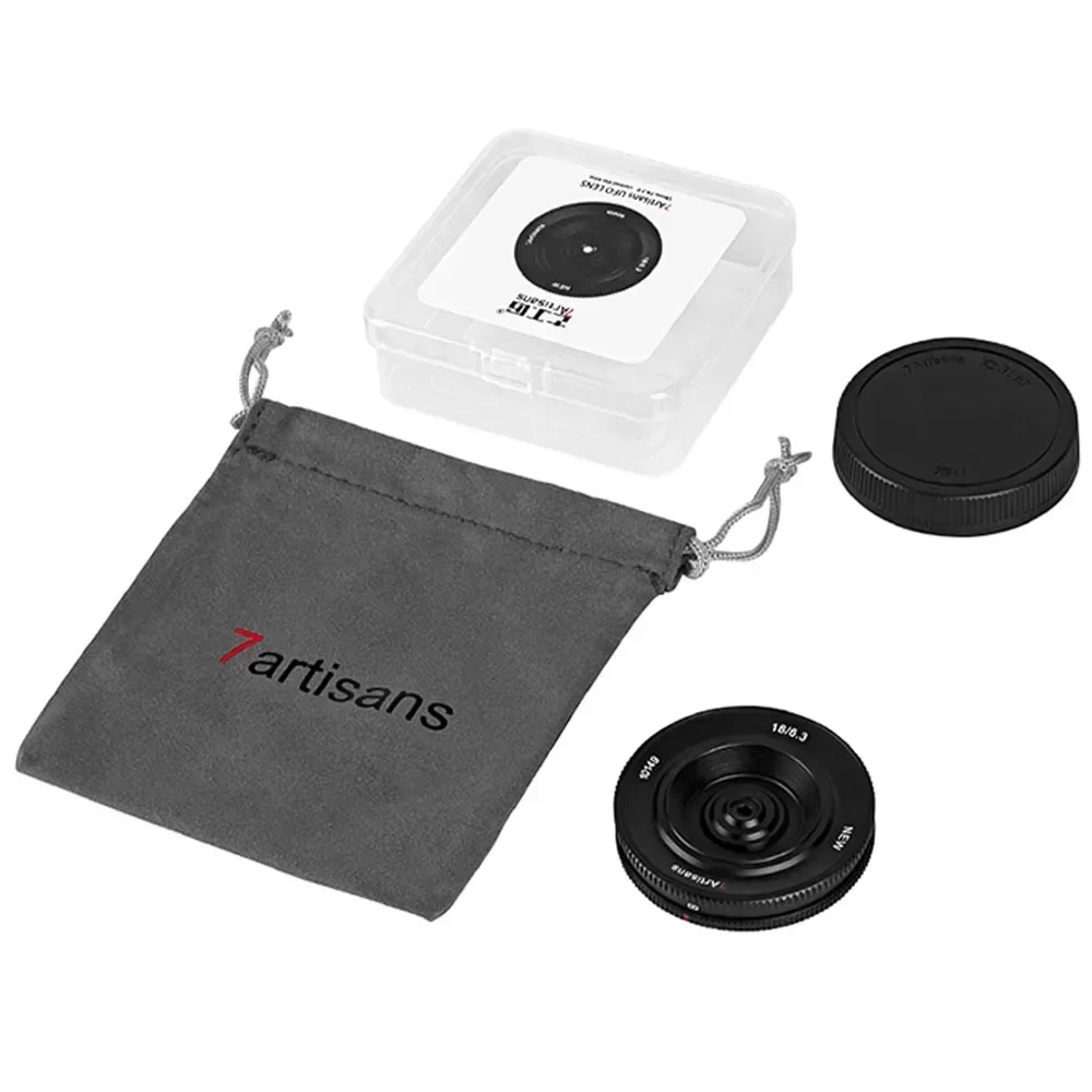 美品　7Artisans 18mm F6.3 ll 7Artisans 18mm F6.3 II APS-C Manual Focus Ultra-thin Cap UFO