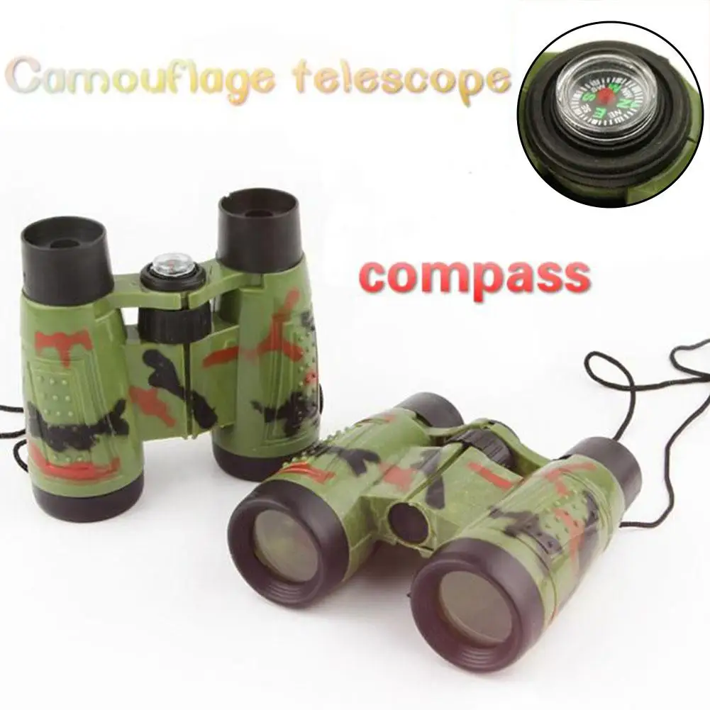 6x30 Binoculars Children Binoculars Eyepiece Telescope Simulation Folding Outdoor Hunting Field Survival Telescope Toy 4