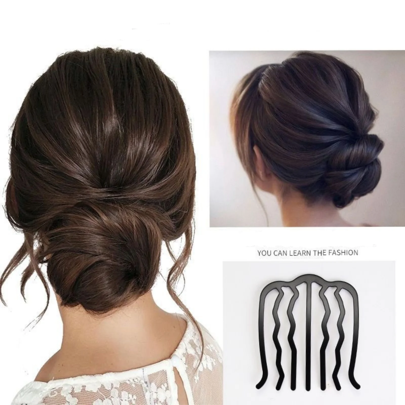 3Pcs Hair Bun Maker Set,Metal Hair Styling Tools for Creating Elegant Updos, Perfect for Women's Hairdressing Needs