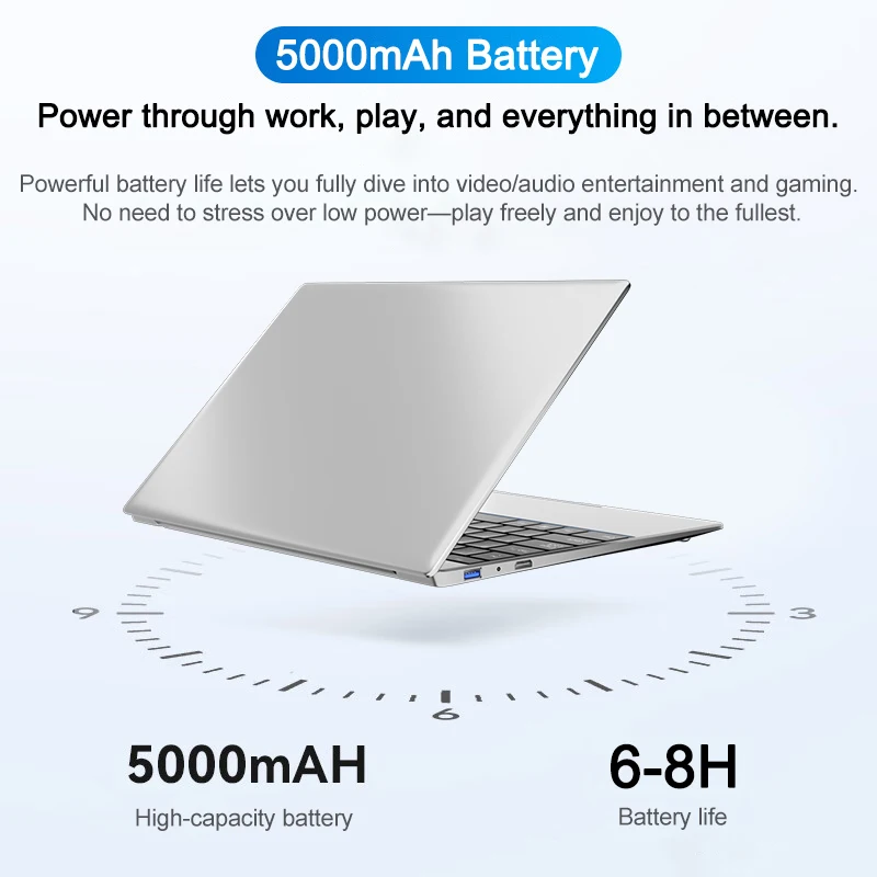 Ordenador portátil Windows 11 Pro Intel i7-8650U 2025 Notebook PC Gamer 32GB DDR4 1TB 2TB SSD 1920*1080 ordenador de estudio de oficina PC 5