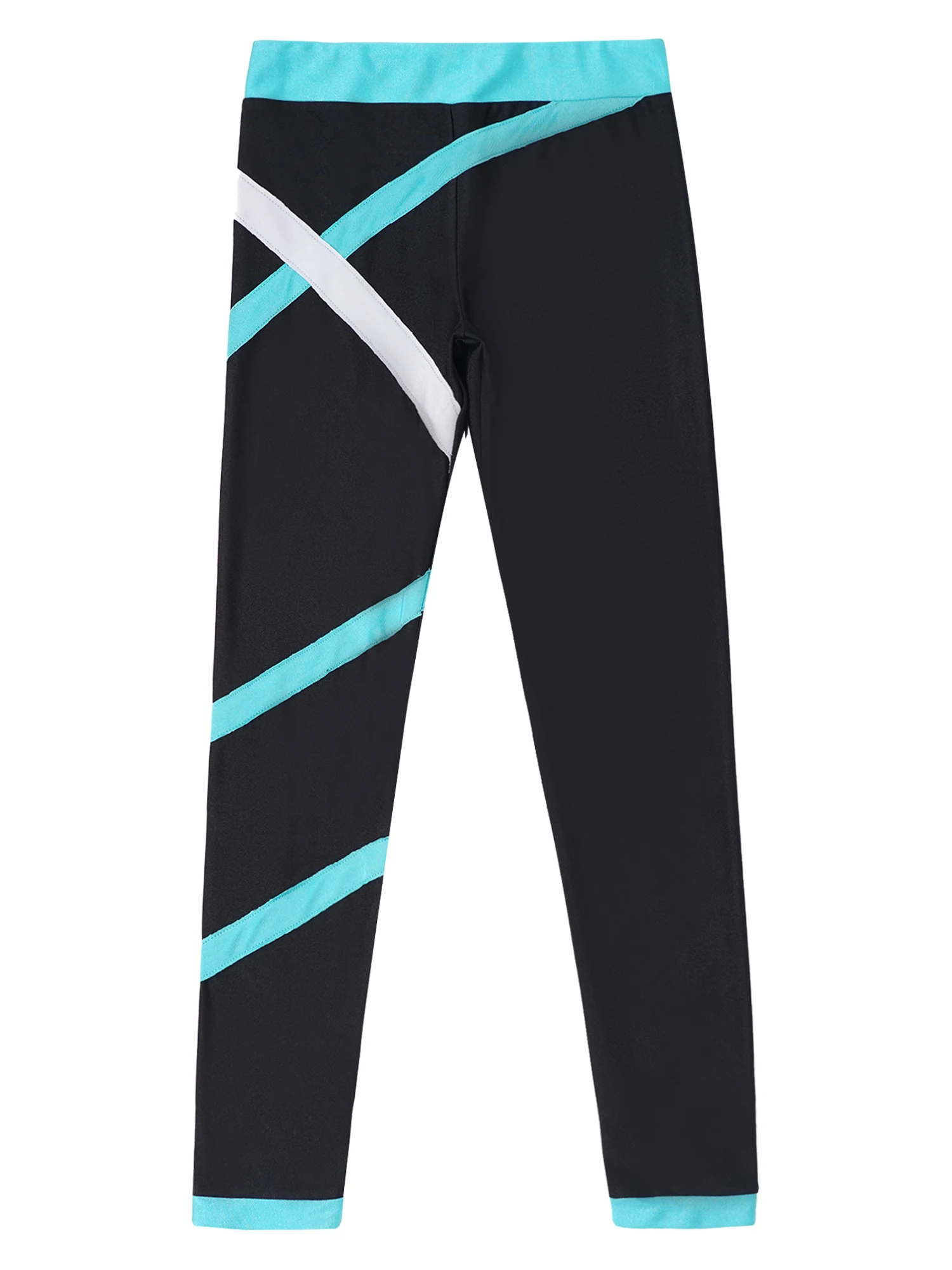 Gymnastics Jumpsuit Kids Girls Long Sleeve Shiny Rhinestones Ballet Gymnastic Leotards with Leggings for Yoga Skating Bodysuit