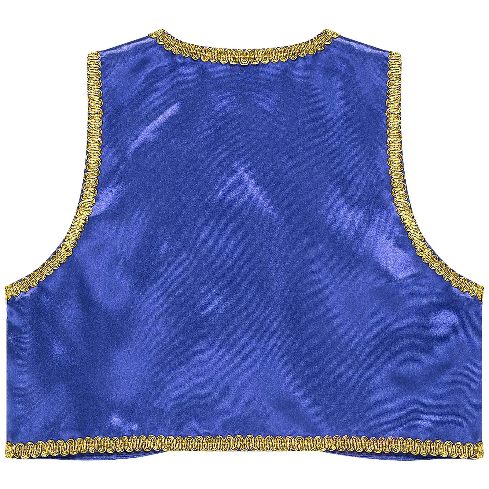 Boys arabian costume Children Boys Arabian Prince Costume Genies Vest Open Front Golden Genies Waistcoat Party Halloween Cosplay Fancy Dress Up