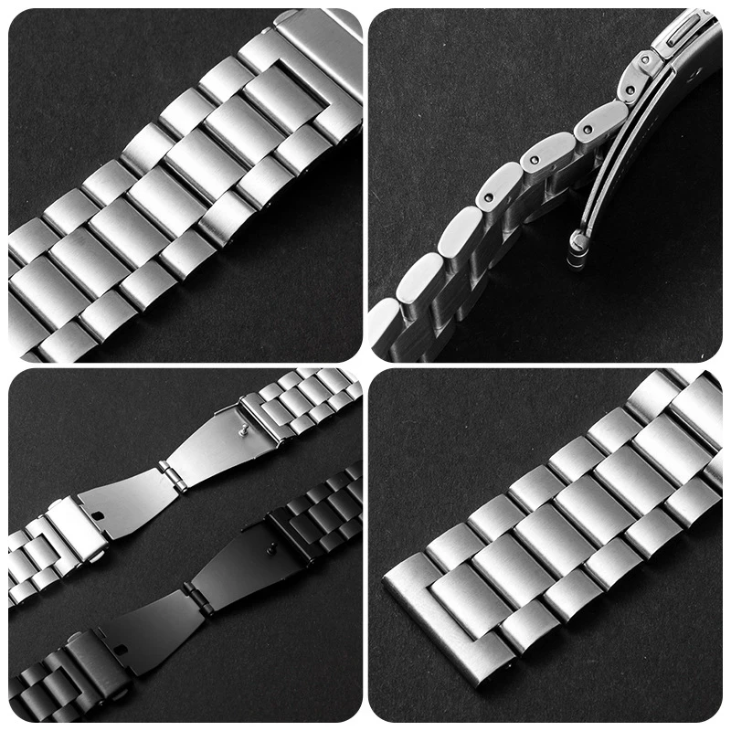 Premium Stainless Steel 20mm Metal Watch Strap