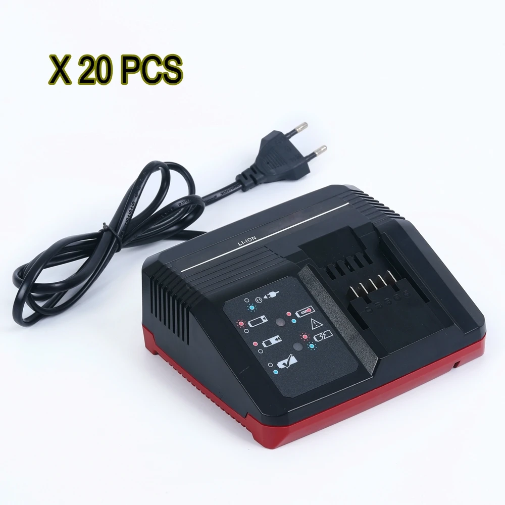 Twenty Units 21V 3A Lithium Ion Fast Charger for Einhell 18V Power X