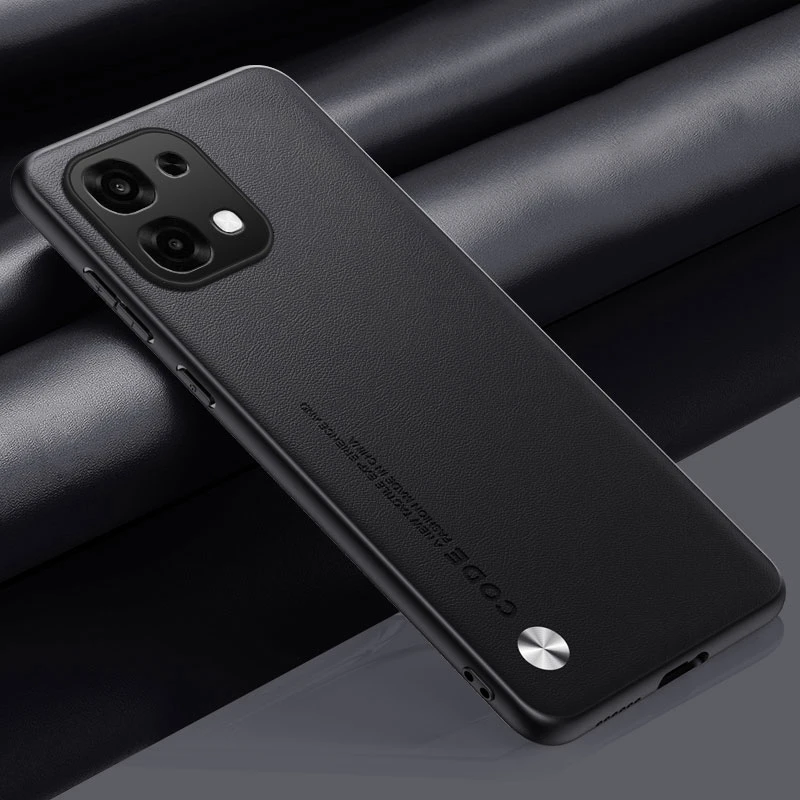 Luxury PU Leather Shockproof Phone Case - Matte Silicone Protective Cover