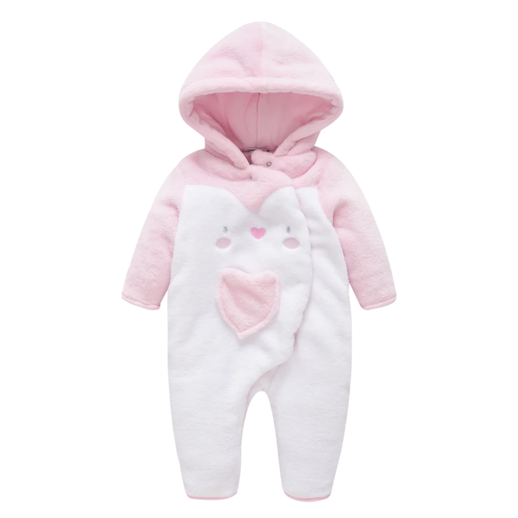Tuta Infantile Honeyzone Babi Girl Abbigliamento Tuta Invernale Con Cappuccio Pagliaccetto Neonato Ropa De Bebé De Invierno