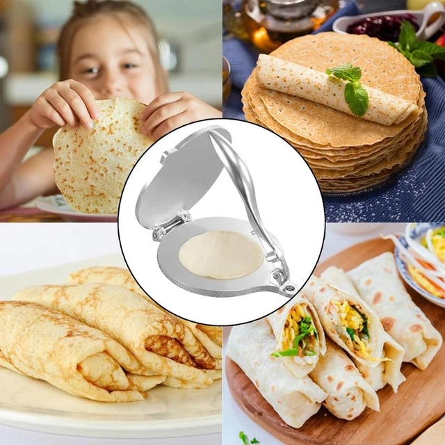 Prensa de Tortillas mexicana de aleación de aluminio, Tortillas de maíz,  herramientas de prensado de masa, utensilios para el hogar y la cocina, 1  ud.