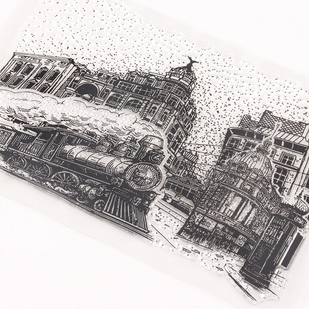 City Street Series Clear Silicone Stamps Journal Handbook DIY Scrapbooking Decoration Collage Craft Aesthetic Stamps Rubber