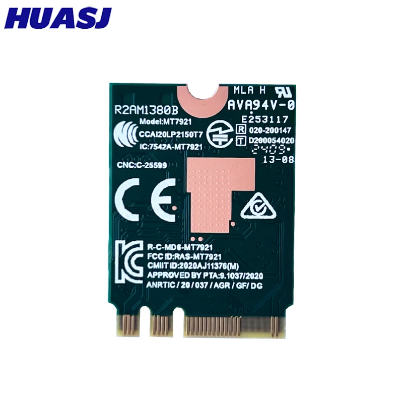 WIFI 6 MT7921 1800Mbps M.2 NGFF 블루투스 5.2 무선 와이파이 카드 듀얼 밴드 2.4G/5GHz MU-MIMO 802.11ax 어댑터 윈도우 10 11