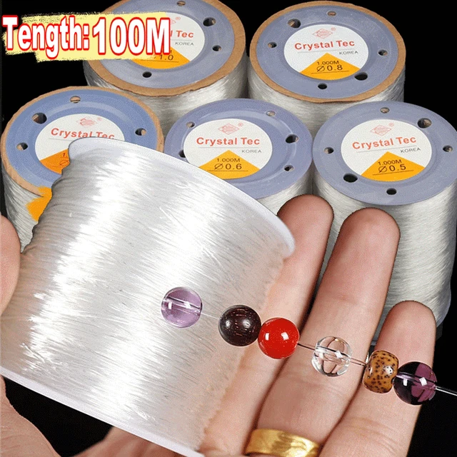 Elastic String for Jewelry Making Clear Elastic Nylon Cord Crystal for Bracelet  Making Stretch DIY Bracelets and Beaded Scissors - AliExpress