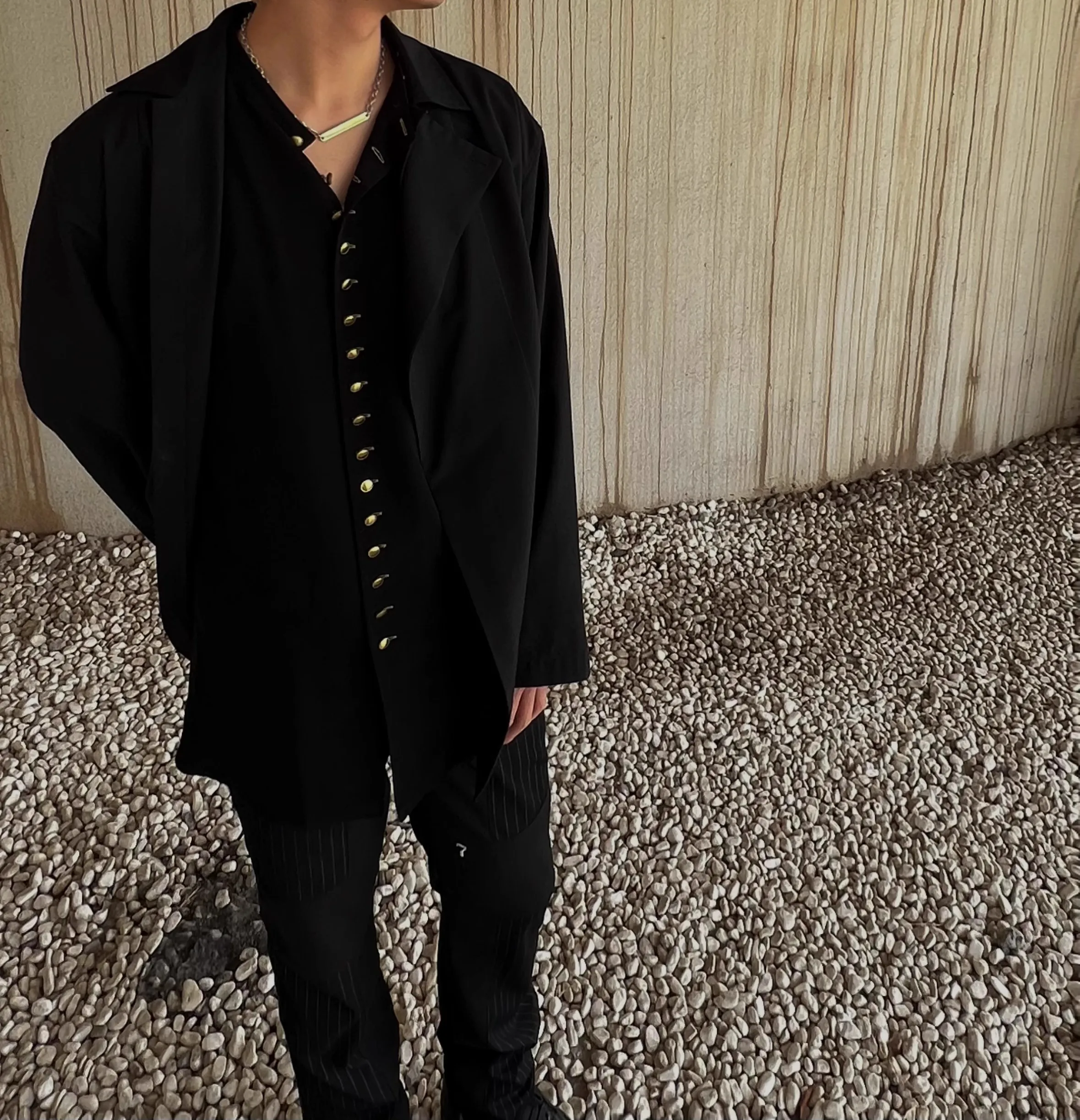 

Owen Yohji Japan Korean Style Clothes men's shirts for men oversize men's clothing