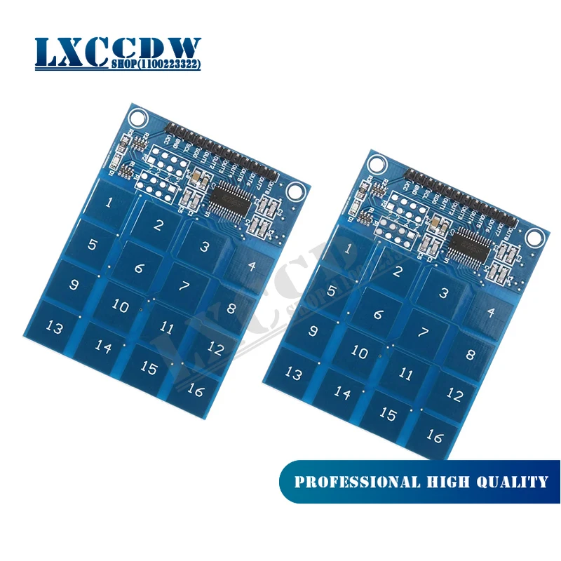 1Pcs 16 Way Xd-62B Ttp229 Capacitive Touch Switch Digital Sensor Module Board Plate New
