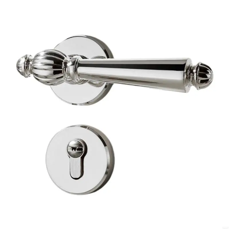 A52C 1 Set Zinc Alloy Door Handle Lock Modern Door Handles homes Security Lock set for homes Renovations & Security