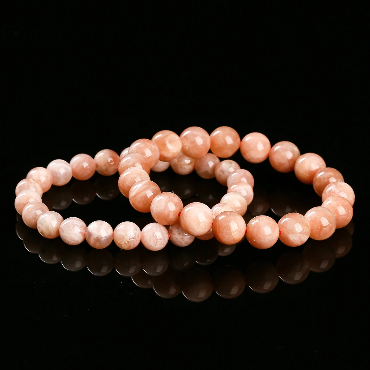 JD Natural Orange Suntone Beaded Bracelets Women Casual