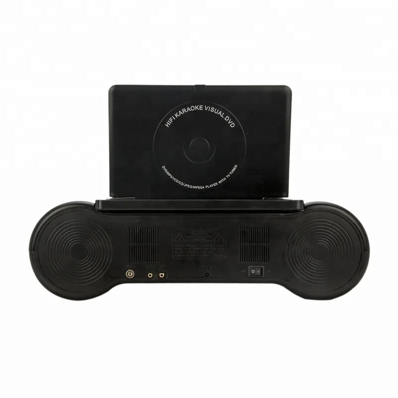 Portable DVD Player With Karaoke Analog TV FM USB TF Card Slot 9inch Home DVD Radio