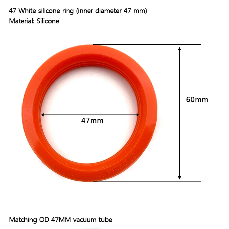 20 25 32 47 58 70 Dichtungsring 58 mm Vakuumröhre Wasserdichter Gummiring Gummiring O-Typ Silikon-Solarwarmwasserbereiter Glasrohr – Detail 10