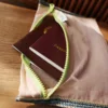 Translucent mesh nylon storage bag ID bag travel ticket data line pen storage portable thin foldable Cosmetic bag Pencil Case 4