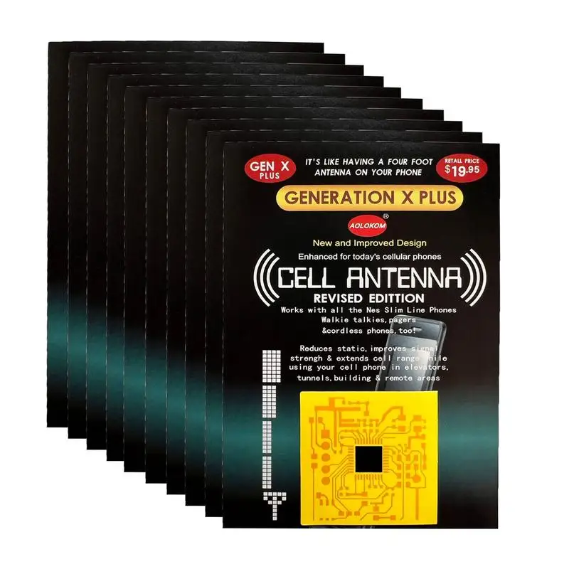 10pcs Mobile Signal Booster Cell Phone Network Signal Booster Sticker