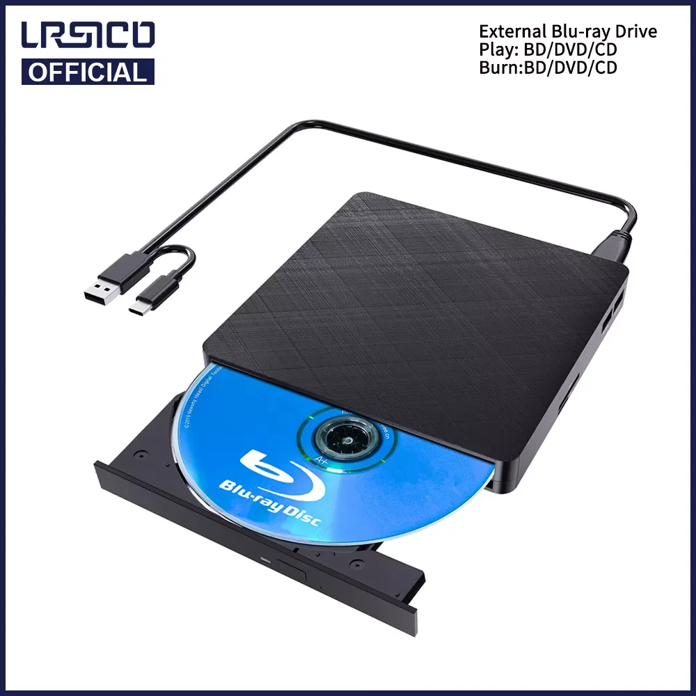 External Bluray Drive 3d Bluray Burner Reader Usb 3.0 & Typec Bluray