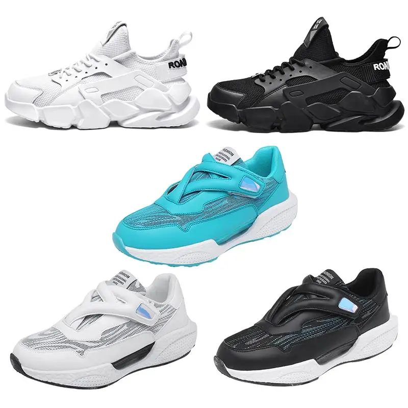 2024 New Men's White Sneakers Summer Fashion Breathable Mesh Tennis Sports Running Shoes Man Non Leather Casual Shoes Fashion 6