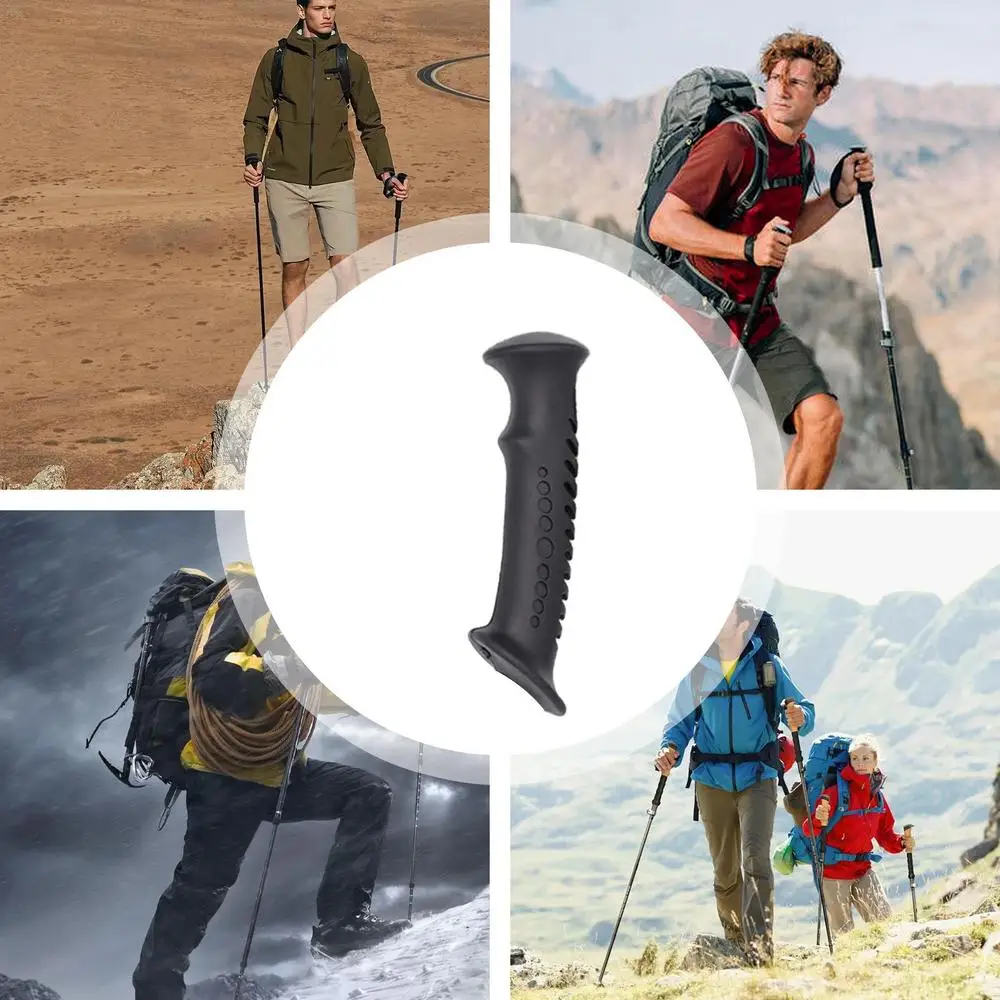 Trekking Pole Handle Nonslip Cane Unipod Handle Grip Ergonomic Hiking Pole Grip For Walking Sticks Outdoor Activities Climbing