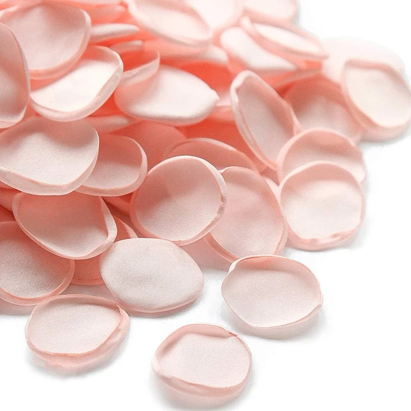 100pcs Silk Rose Petals Blush Pink Artifical Flowers Girl Basket Home Table Marriage Wedding Decorations