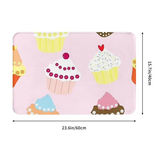 Cupcakes Kollekció Konyha Nem Csúszás Szőnyegen Törött Lányok Nappali Szőnyeg Bejárati Ajtó Padló Dekoráció - Image 3