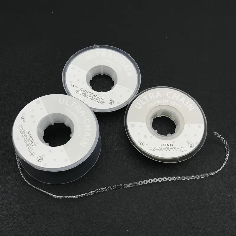 4.75m/Roll Dental Orthodontic Elastic Rubber Power Chain Clear
