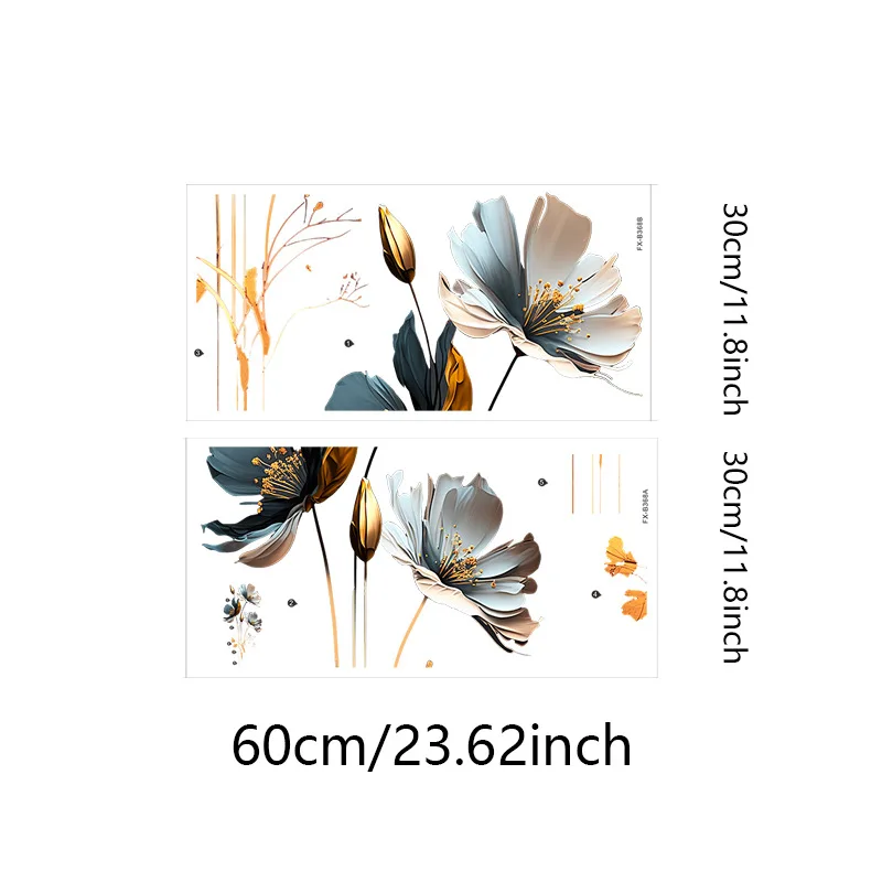 Watercolor Yumeiren Flowers Wall Stickers for Bedroom Living Room Home Decoration Wall Decal 9 Watercolor Yumeiren Flowers Wall Stickers for Bedroom Living Room Home Decoration Wall Decal